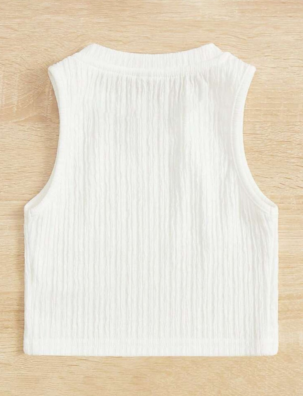 Toddler White Crop